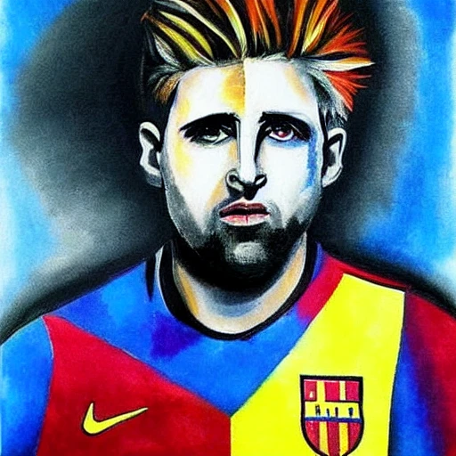 paint gerard piqué picasso style