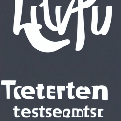 modern clean circular logo with the text "TEST" centered