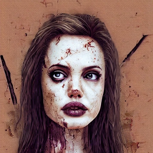 instaport style, angelina jolie, resident evil, Zombie, Zombie style, the walking dead, Apocalypse, pixar style close-up of teenage native austrian girl, wild hair, freckles, Top with lace and leather, bar background, art for best selling award, winning young adult fantasy novel, intricate, elegant, well composed, highly detailed, by Chengwei Pan, Viktoria Gavrilenko, M4d L10n, Trending on Playground, pltn style, 4k resolution concept art, 8 k, pltn style, ultra realistic, octane render, 8K, cute big circular reflective eyes, Pixar render, unreal engine cinematic smooth, intricate detail