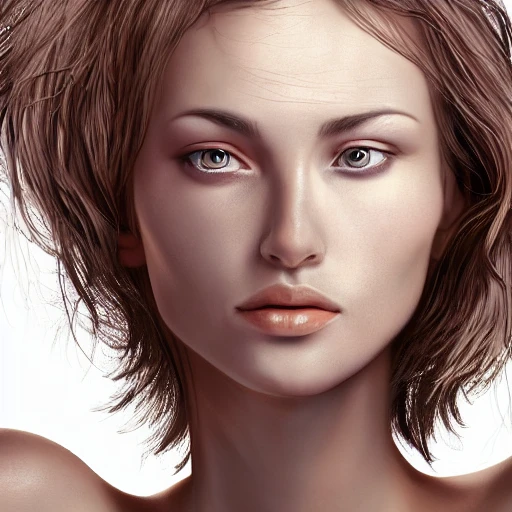 Hyper Realistic Portrait Of Sexy Woman Slender And Slim Soft Arthub Ai
