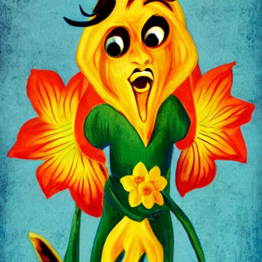 The devil as a dancing daffodil demon