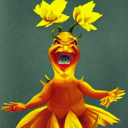 The devil as a dancing daffodil demon