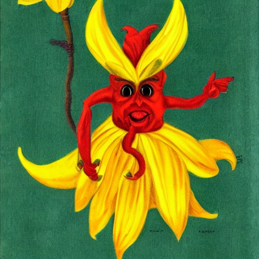 The devil as a dancing daffodil demon