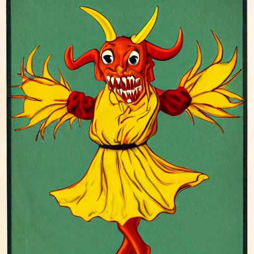 The devil as a dancing daffodil demon