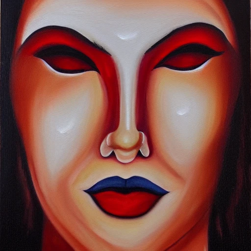 eyes wide shut, Oil Painting