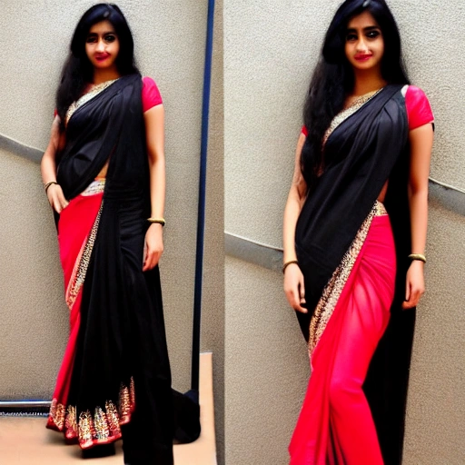 Beautiful Black India Nude - most beautiful Indian Girl, in hot black saree, 4k, red lips, se... -  Arthub.ai