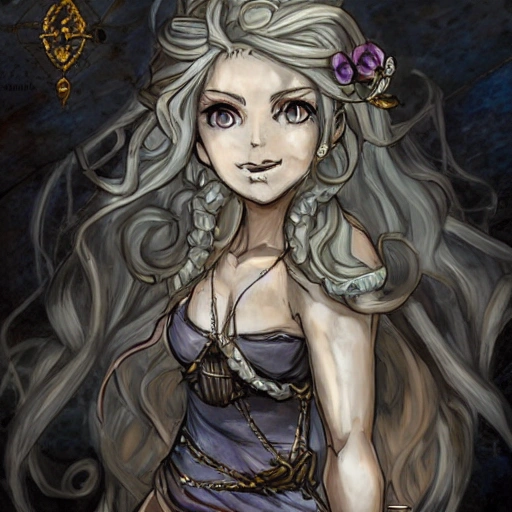 {{{octopath traveler style fantasy rpg character art of greek goddess of sea poseidon}}}, highly detailed, {hyperrealistic upper body portrait of 20 years old woman who knows magic with simple background oil colors}, wearing medieval light robe, wearing necklaces and talismans, beautiful hair, illustrated, beautiful and detailed eyes, long hair, strong body, mysterious goddess, sharp focus, elegant, volumetric lighting, smooth, in style of hades videogame character art, 1woman, thick black outlines, cartoony, anime, art by artgerm, trending artstation