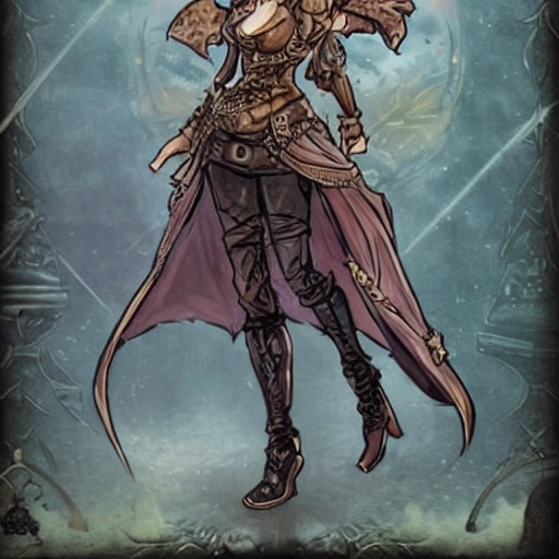 {{{octopath traveler style fantasy rpg character art of steampunk magician woman}}}, highly detailed, {hyperrealistic upper body portrait of 30 years old woman who knows magic with simple background oil colors}, wearing medieval leather clothing, wearing necklace, beautiful hair, illustrated, beautiful and detailed eyes, mysterious lady, sharp focus, elegant, volumetric lighting, smooth, in style of hades videogame character art, 1woman, thick black outlines, cartoony, anime, art by artgerm, trending artstation