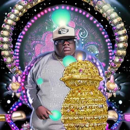 biggie smalls, jewel encrusted, medium distance Faberge egg glowing from within, feberge style, small sparkling gems, gold, silver, tons of facets and gems, transluscent, very detailed, wide angle. , Unreal Engine 5, Cinematic, Color Grading, portrait Photography, Ultra-Wide Angle, Depth of Field, hyper-detailed, beautifully color-coded, insane details, intricate details, beautifully color graded, Unreal Engine, Cinematic , Color Grading, Editorial Photography , Shot on 70mm lens, S, 32k, Super-Resolution, Megapixel, hyper realistic