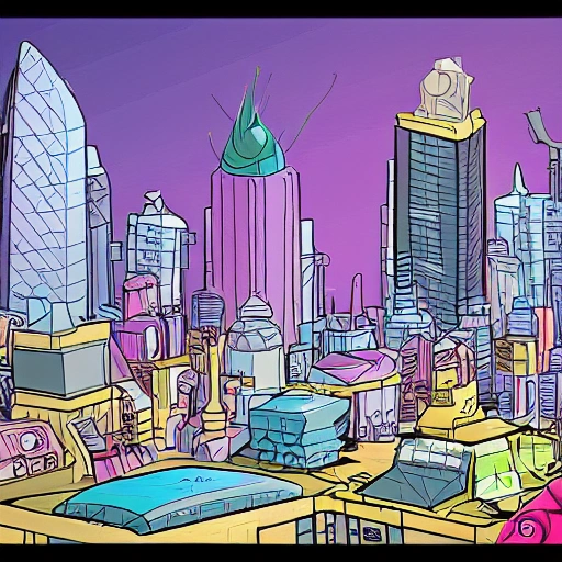 future city, Cartoon