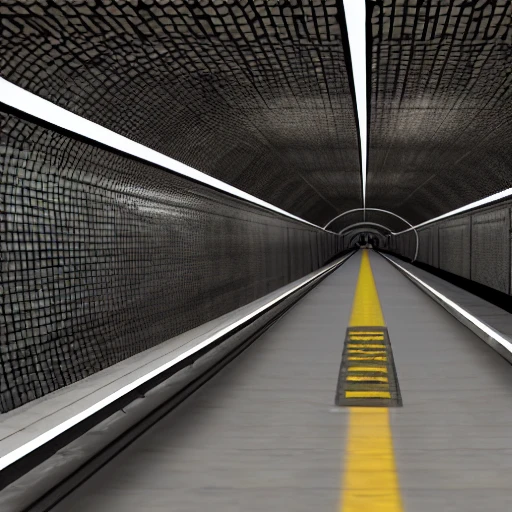 , 3D, subway tunnel