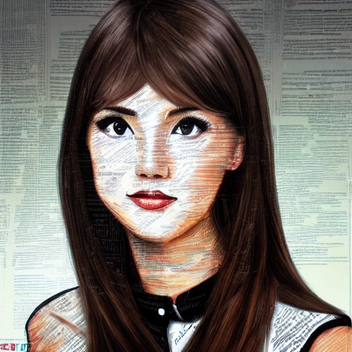 Highly Detailed Realistic Photo Of Office Lady With Face Of Jess 