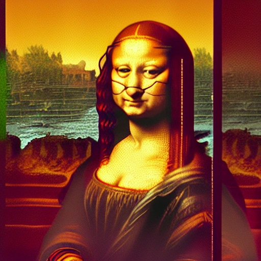 Cat Garfield as monalisa by Da vinci, masterpiece, best quality,realism, tone mapping, ray tracing, smooth light, HQ