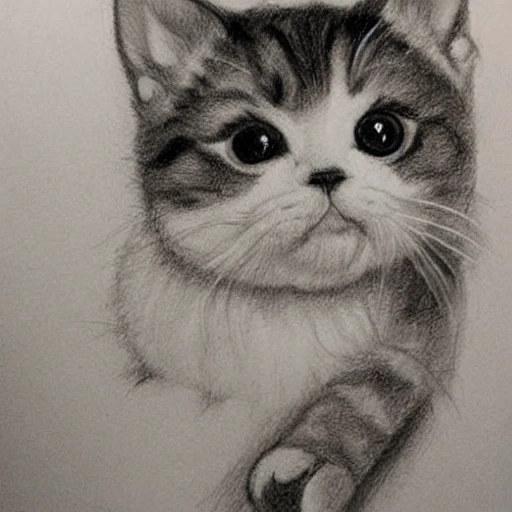 How to Draw a Cute Cat Step by Step | Pencil Sketch - YouTube