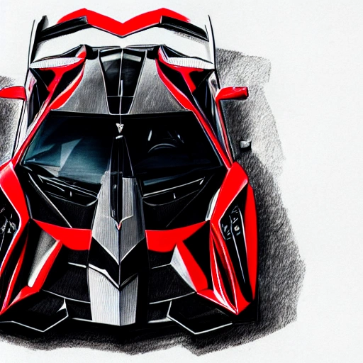 Lamborghini Ganador Concept Design Sketch - Car Body Design
