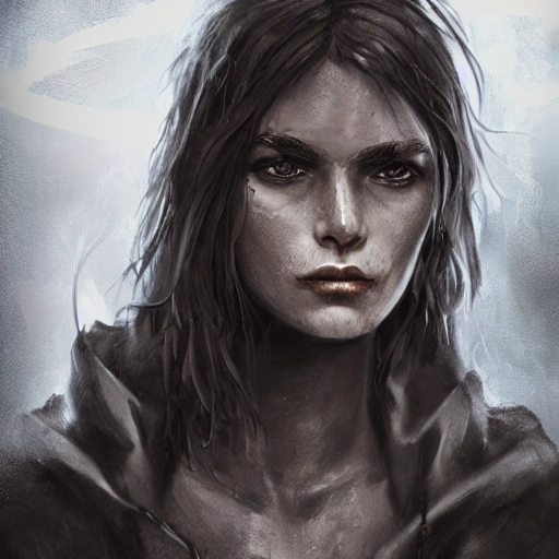 Portrait Of A Nordic Mage Girl Rough Face Highly Detailed Face Arthubai