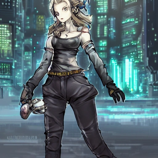 {{{octopath traveler style cyberpunk rpg character art of city woman}}}, highly detailed, {hyperrealistic upper body portrait of 30 years old mother with simple background oil colors}, {{wearing urban tech wear,}} leather pants, dark hair, illustrated, extremely detailed, beautiful and detailed eyes, chubby body, large breasts, cool and look, sharp focus, volumetric lighting, smooth, videogame character art, 1woman, thick black outlines, cartoony, anime, art by artgerm, trending artstation