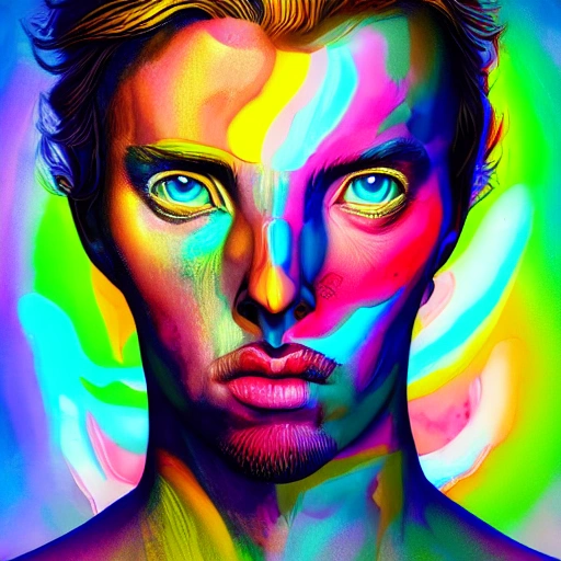 a perfect portrait of David, an extremely psychedelic experience ...