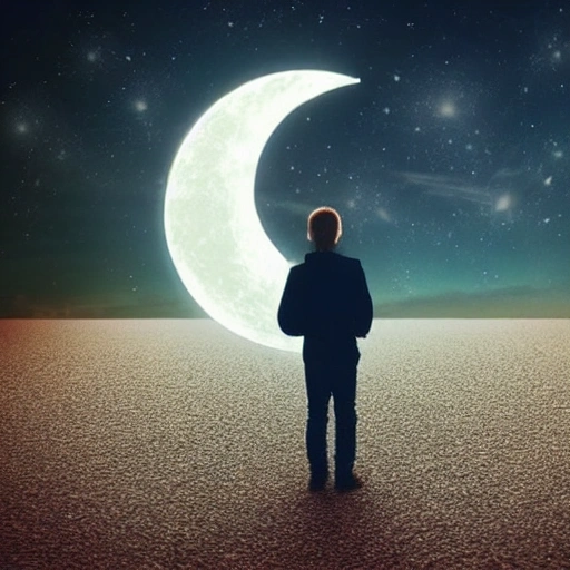 happy, light, moon, 3D, Tripp, un immaginable, out of world, dre ...