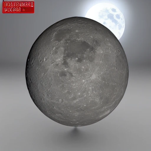 3d, moon