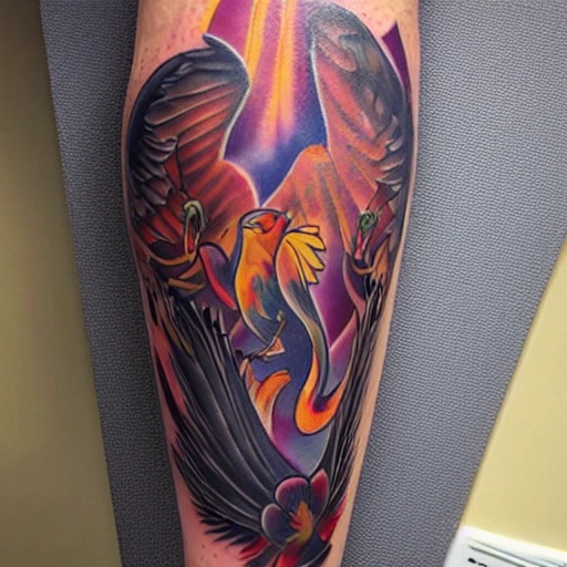 phoenix, tatoo