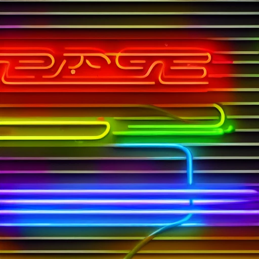 abstract neon sign