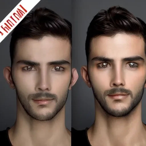 Foto profesional de calidad HD, de un hombre,  iluminación frontal y de alta calidad para resaltar las facciones del rostro y del cuerpo. calidad HD para capturar los detalles finos de la nariz cincelada, los pómulos marcados, la mandíbula marcada y las cejas pobladas y definidas. facciones perfectas y simétricas hacer que el cabello negro corto del hombre tenga un estilo urbano moderno y el cuerpo atlético se vea tonificado. tono cálido y natural a la fotografía para lograr una apariencia atractiva y profesional.