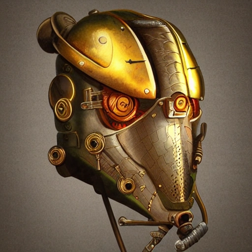 steampunk helmet fantasy art mask robot ninja stylized digital illustration sharp focus, elegant intricate digital painting artstation concept art global illumination ray tracing advanced technology chaykin howard and campionpascale and cooke darwyn and davis jack 