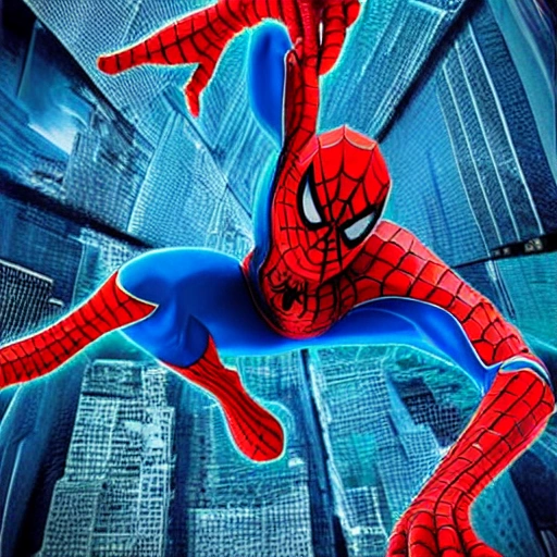 spiderman, 3D, Trippy