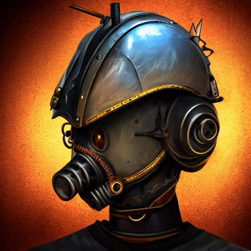 steampunk helmet fantasy art mask robot ninja stylized digital illustration sharp focus, elegant intricate digital painting artstation concept art global illumination ray tracing advanced technology chaykin howard and campionpascale and cooke darwyn and davis jack, 3D girl