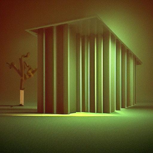 lo-fi ambient music album art cover style, 3D
