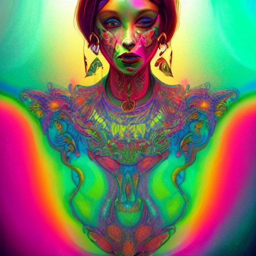 a perfect portrait of lady, an extremely psychedelic experience ...
