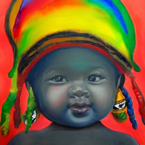 Rasta baby, Oil Painting, Water Color, Oil Painting, Oil Painting, 3D