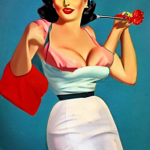 1950s pin-up style lady