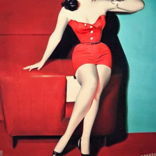 1950s pin-up style lady