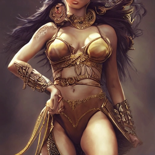 mdjrny-v4 style, princesses fight, Dynamic pose; Artgerm, Wlop, Greg Rutkowski; the perfect mix of Emily Ratajkowski, Ana de Armas, Kate Beckinsale, Kelly Brook and Adriana Lima as warrior princess; high detailed tanned skin; beautiful long hair, intricately detailed eyes; druidic leather vest; wielding an Axe; Attractive; Flames in background; Lumen Global Illumination, Lord of the Rings, Game of Thrones, Hyper-Realistic, Hyper-Detailed, 8k,