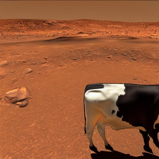 a cow in mars