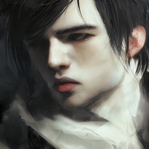 Ruan Jia, night, high-detail human face, realistic, black hair, young, handsome, man, 8K, light and shadow, Japanese style, high-detail upper body, trench coat