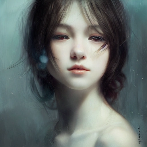 Ruan Jia, night, face details, realistic, young brunette beauty, 8K, light and shadow, Japanese style, high detail upper body, white clothes