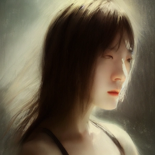 Ruan Jia, night, face details, realistic, young brunette beauty, 8K, light and shadow, Japanese style, high detail upper body, white clothes