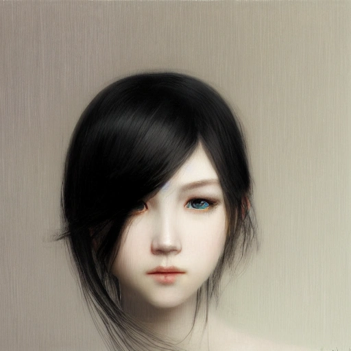 Ruan Jia, night, face details, realistic, young girl with black hair, high-detail symmetrical beautiful eyes, 8K, light and shadow, Japanese style, high-detail upper body, white clothes