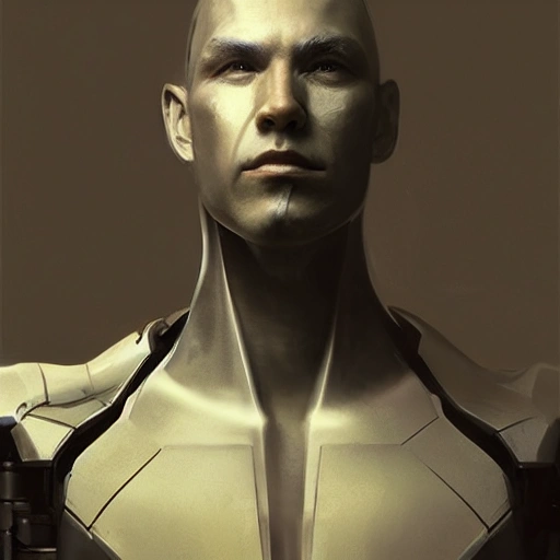 Ruan Jia, night, human face detail, realistic, a man in a robot costume, 8K, light and shadow, high detail upper body, superhero, rendering