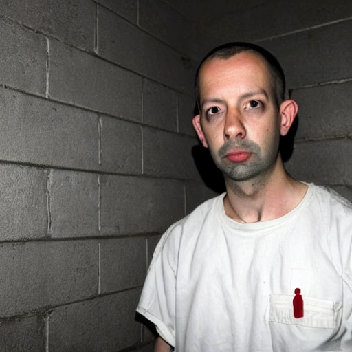 andrew tate in a dark prison cell