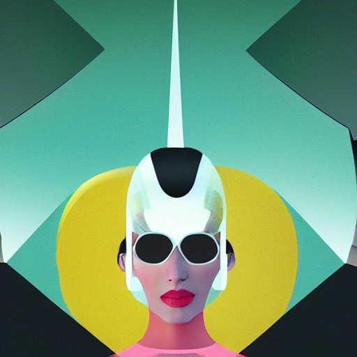 "Transform my photo into a futuristic illustration with bold colors and sleek lines that depict a vision of the future"



