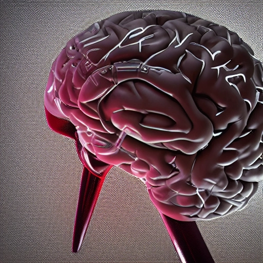 complex 3d render ultra detailed of a beautiful porcelain human brain, cyborg, robotic parts, 150 mm, beautiful studio soft light, rim light, vibrant details, luxurious cyberpunk, lace, hyperrealistic, cable electric wires, microchip, elegant, beautiful background, octane render, H. R. Giger style, 8k, 3D, 3D, 3D