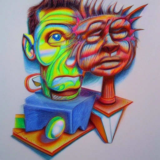 , Trippy, Cartoon, 3D, Pencil Sketch, Oil Painting