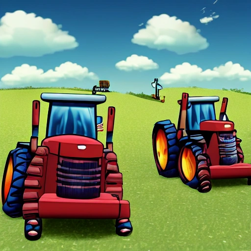 Tractor Tank fight , Trippy