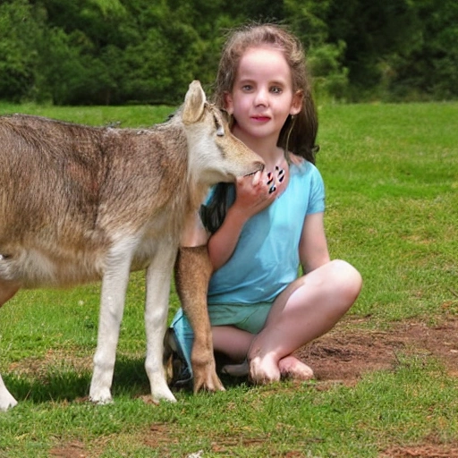 Lilly was a curious young girl with an immense love for animals, both wild and domestic. She would often spend her days playing in the park or near rivers and lakes to watch them go about their routines. As she grew up, Lilly became more aware of the relationships between humans, animals, and nature around her. , Cartoon