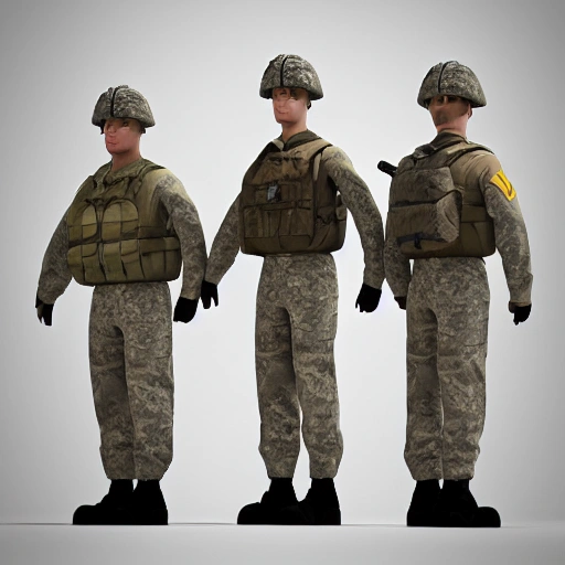 man, Cartoon,soldier, 3D