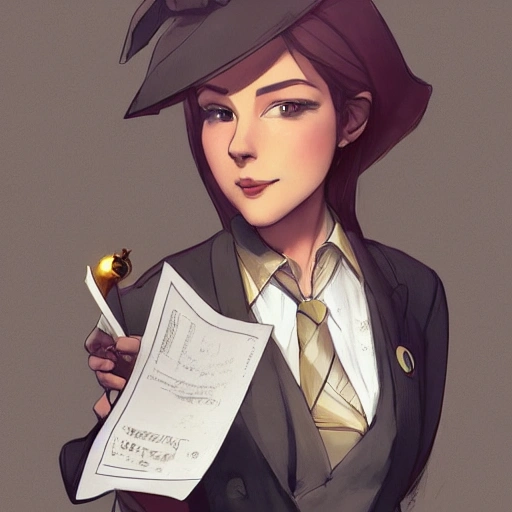 humanized clever rabbit lawyer with papers, Cartoonish cute, pine trees, 8k, HDR, award-winning, trending on artstation, by artgerm and greg rutkowski and alphonse mucha, Unreal Engine 5